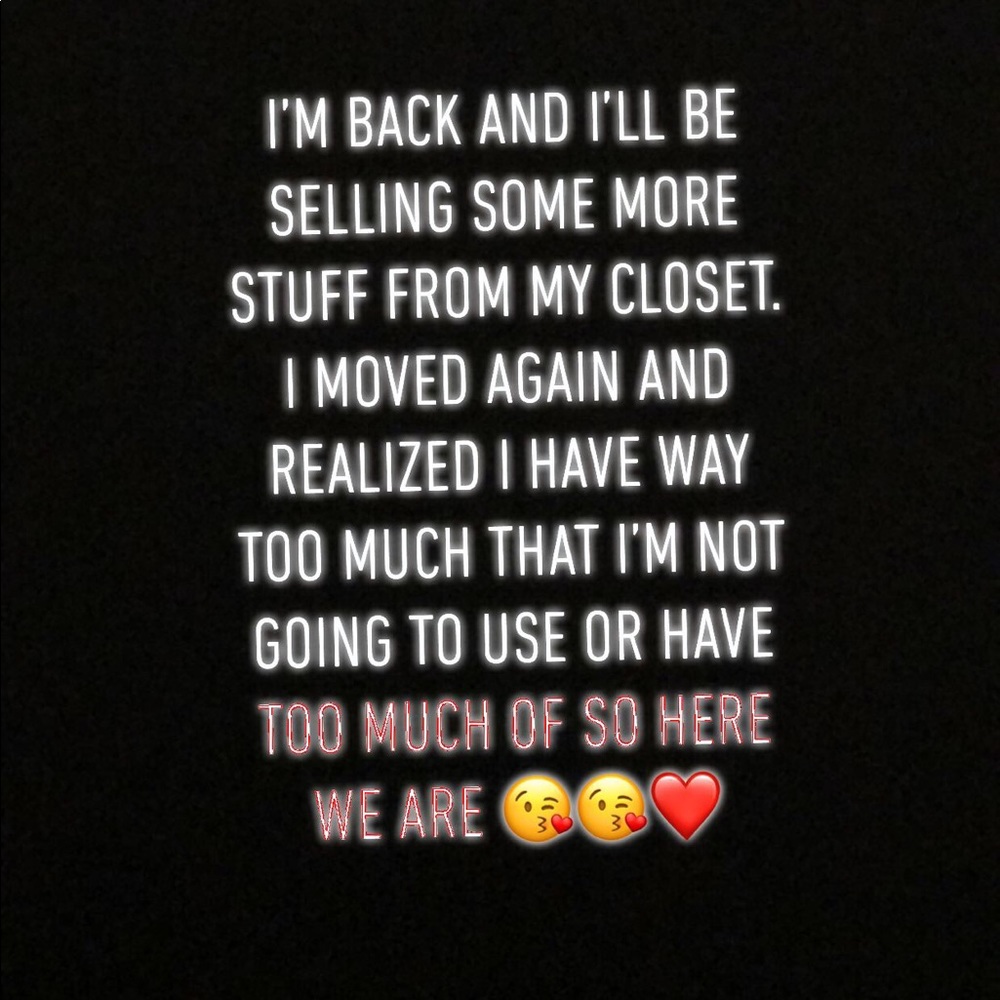 Just wanted to let you guys know I’m back! 😊